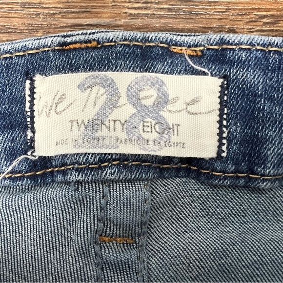 Free People Skinny Jeans Blue Denim Women’s Size 28 - Picture 5 of 7